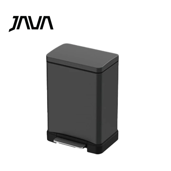 JAVA - 30L Stainless Steel Pedal Trash Can - Titanium Gray