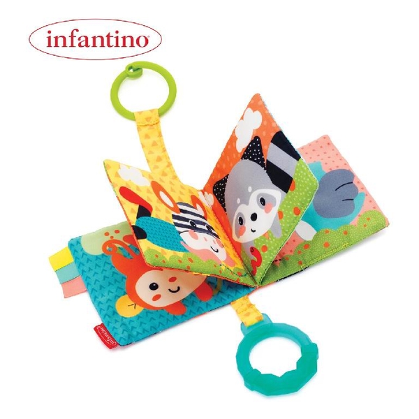 Infantino Educational Animal Cloth Book