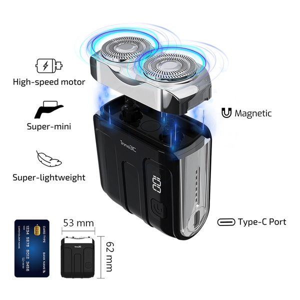 inno3C 迷你便攜鬚刨 (黑) i-PS1