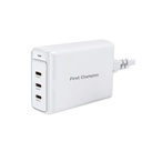 First Champion GaN Desktop Charger - 140W - UPC140PD3C, USB-C x 3, UK Plug