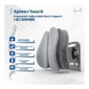 Spinea'touch Ergonomic Double Wing Back Support - Standard Grey