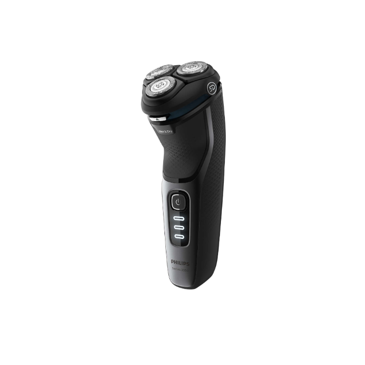 PHILIPS Shaver Series 3000 Wet & Dry Electric Shaver (Shiny Black) S3231/52