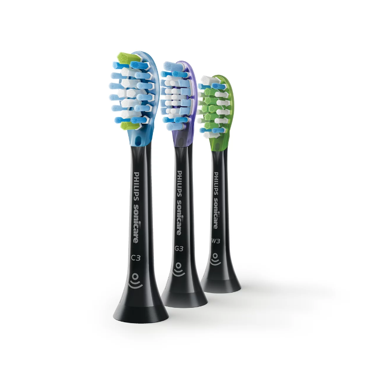 PHILIPS Sonicare Premium Standard Sonic Toothbrush Heads Variety Pack (3pcs)