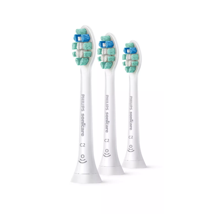 PHILIPS Sonicare C2 Optimal Plaque Defense清除牙菌膜標準型聲波牙刷刷頭 (3支) HX9023/67