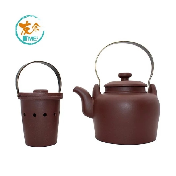 TME Purple Clay Tea Pot with Tea Infuser 1L 