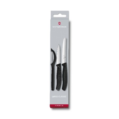 Victorinox - Swiss Classic, paring knife set with peeler, 3pcs