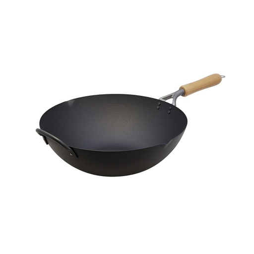 [139F0054] Carbon Steel 36cm Wok