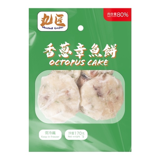 [157F0084] 丸匠 - 香蔥章魚餅 Octopus Cake
*肉類含量80%