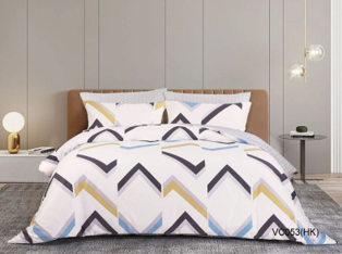 CASA-V - Cotton print bed linen set (VC053)