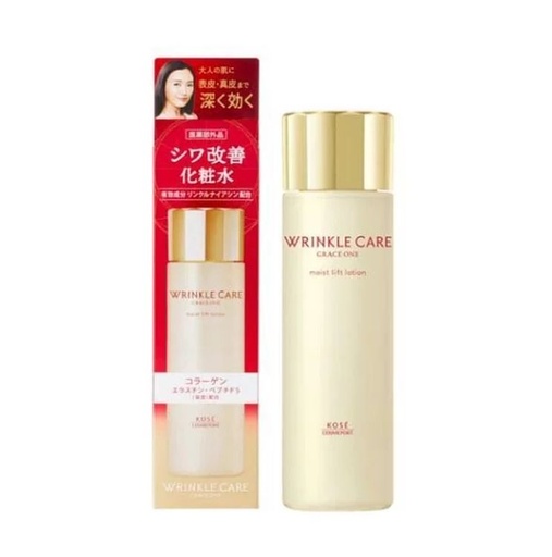 [125F0434] KOSE - Grace One Wrinkle Care moist lift lotion 180ml (Parallel Import)