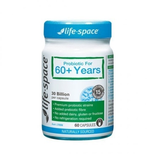 [125F0499] Life Space - Probiotic for 60+ Years 60 Capsules (Parallel Import)