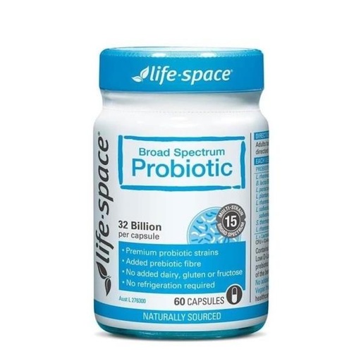 [125F0497] life-space - Broad Spectrum Probiotic 60 Capsules(Parallel Import)