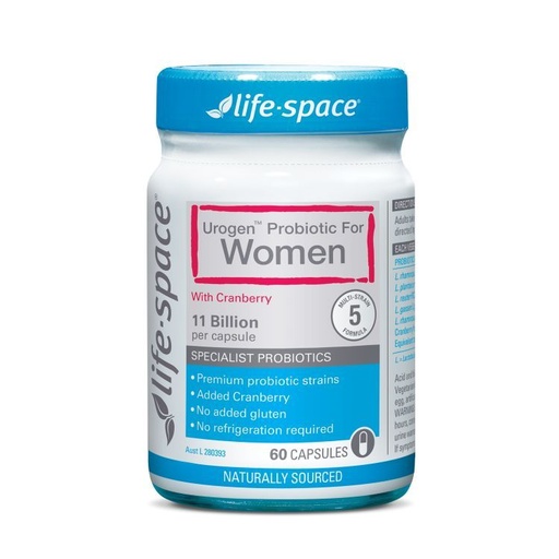 [104F0045] life-space - Urogen Probiotic for Women 60 Capsules(Parallel Import)