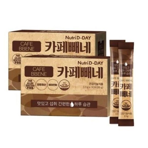 [125F0563] Nutri D-Day - D-Day Cafe Bbene Americano Taste (3.3g x 30pcs) (Parallel Imports)