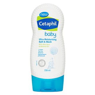 [125F0940] Cetaphil - Baby Moisturising Bath & Wash 230ml (Authorized goods)