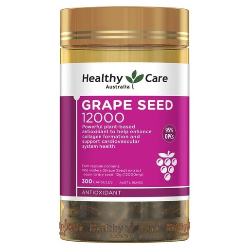 [125F0318] Healthy Care - Grape Seed 葡萄籽膠囊 12000mg 300粒 (平行進口)