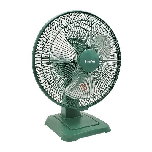 [123F0102] imarflex - "Dark Green" 10-inch Strong Wind Metal Table Fan