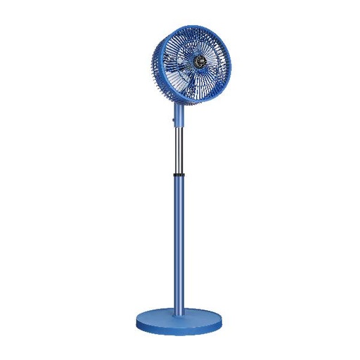 [123F0104] imarflex - "Plain Steel" 9-inch Metal Mini Floor Fan IFS-232KB