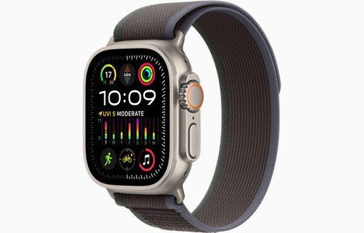 Apple Watch Ultra 2 GPS + Cellular, 49mm Titanium Case with Blue/Black Trail Loop 