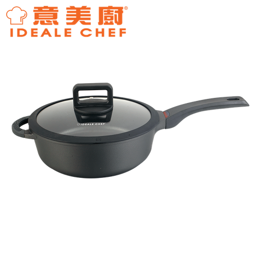 [138F0054] IDEALE CHEF DIE-CAST BK NON-STICK 26X9CM DEEP FRYPAN (THERMO RANGE)