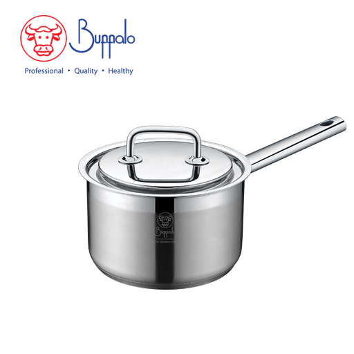 [138F0187] BUFFALO EXCITE 18X10CM/2.2L S/ST CAPSULATED BOTTOM SAUCEPAN WITH S/ST LID 34018P