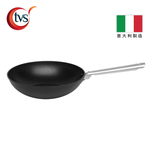 [138F0218] ITALY TVS TERRA INDUCTION 28CM FRY WOK