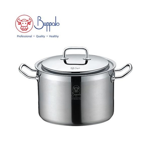 [138F0021] BUFFALO EXCITE 22X13CM/4.5L S/ST CAPSULATED BOTTOM STOCKPOT WITH S/ST LID