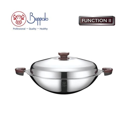 [138F0032] BUFFALO FUNCTION II 38CM ROUND WOK DH (WRWBI238BFUX)