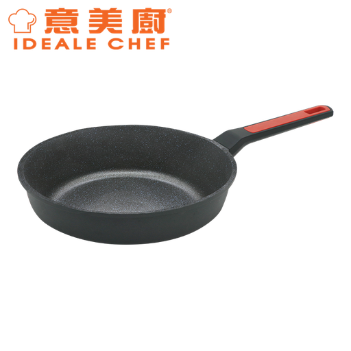 [138F0110] IDEALE CHEF STARRY DIE-CAST MARBLING NON-STICK 28X5.5CM FRYPAN (BLACK) IC16028F