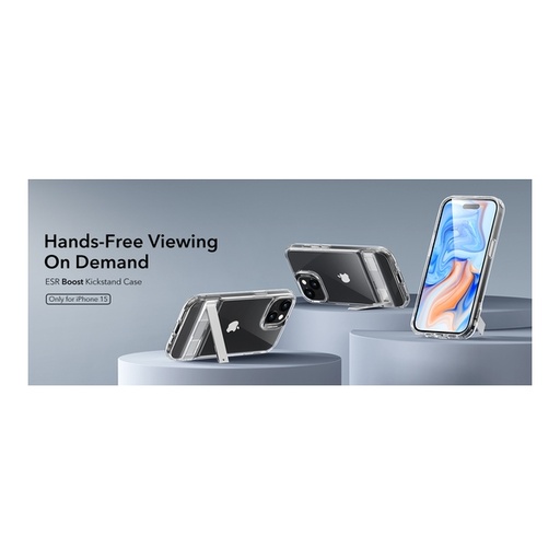 [124F0160] ESR Boost Kickstand Case for iPhone 15 Pro - Clear