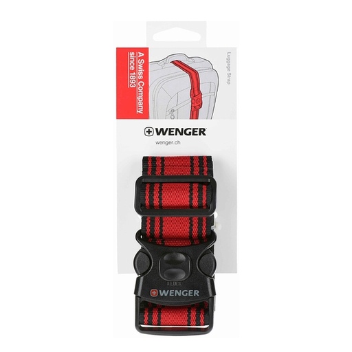 [144F0065] Wenger - Travel Accessories Refresh, Luggage Strap, Black / Red