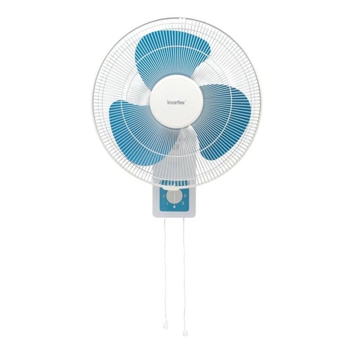 [123F0158] imarflex - "Simple Steel" 16-inch double drawstring metal wall-mounted fan IFW-40S