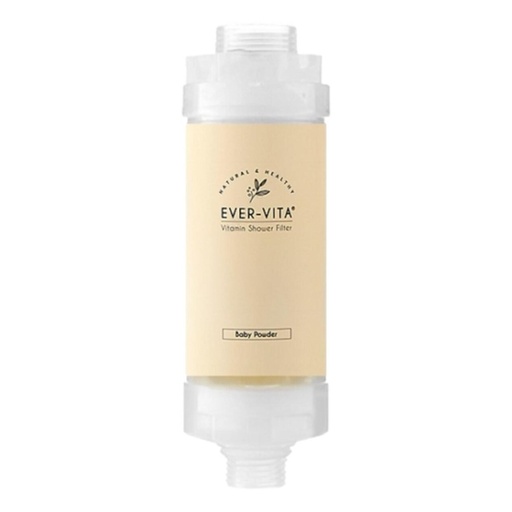 [125F1147] EVER-VITA - Vitamin C Shower Filter - Baby Powder (Beige) (Parallel Import)