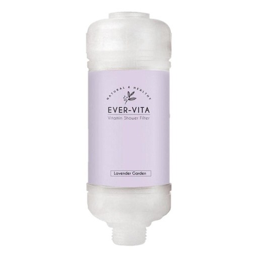 [125F1158] EVER-VITA - Vitamin C Shower Filter - Lavender Garden (Purple) (Parallel Import)