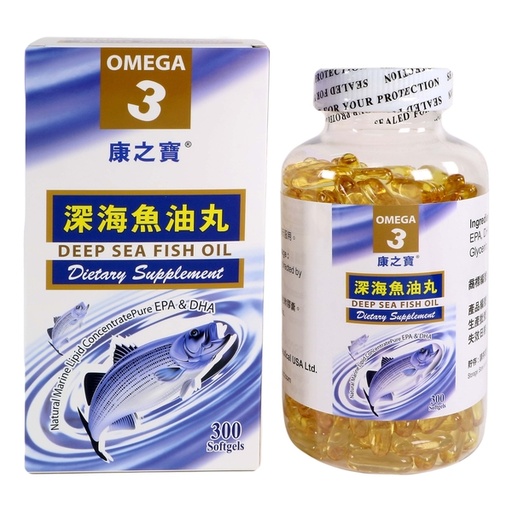 [157F0297] 康之寶 Deep Sea Fish Oil 300 Softgels