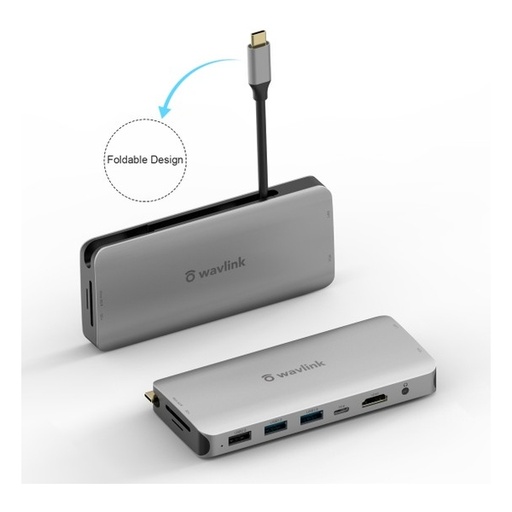 [141F0064] WAVLINK - USB-C Dual Display HDMI/VGA Docking Station WL-UHP509
