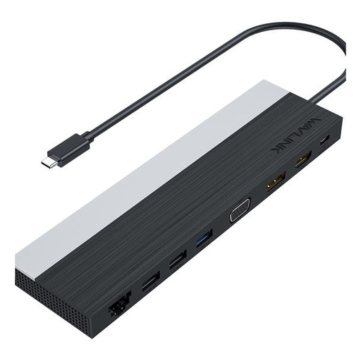 [116F0210] WAVLINK - USB-C 4K Triple Display PD Docking HDMI DP VGA WL-UMD03