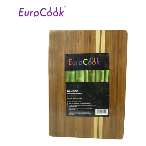 [138F0272] EURO COOK RECT. COLOR BAMBOO CUTTING BOARD (35X25X1.8CM)