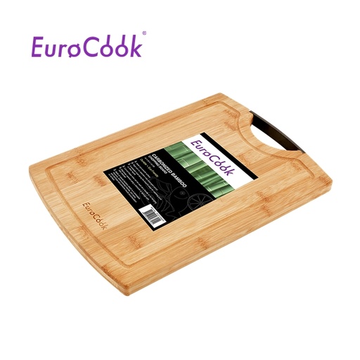 [138F0276] EURO COOK RECT. CARBONIZED BAMBOO CUTTING BOARD WITH HANGER (40X29X1.8CM) EC07CB4029