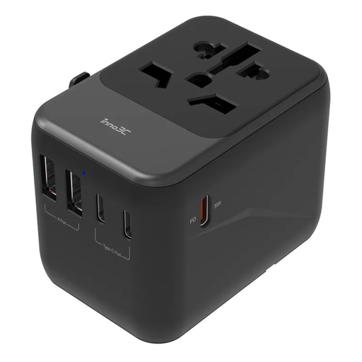 [113F0022] inno3C i-FT35 PD 35W 5 Ports AC Socket Universal Travel Adaptor