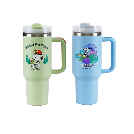 PEANUTS Authorized 1200ml Stainless Steel insulated Mug with Straw