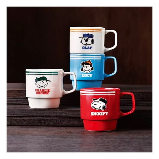 [147F0171] Snoopy - Japanese version of Snoopy Family Ceramic Mug (Set of 4)