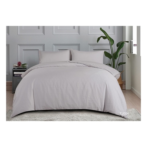[146F0606] Casa Calvin Sicili Lyocell Natural Solid Colour Series Bedding Set - Lilac Grey (TJ004GBS54)
