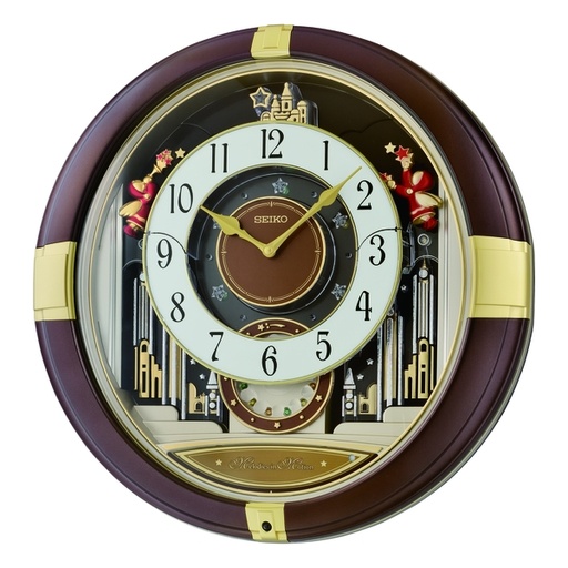 [159F0170] SEIKO -  Quartz Wall Clock - Melodies in Motion (QXM613B)