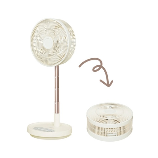 [133F0113] Gemini 12吋折疊式充電風扇 GFF12BG