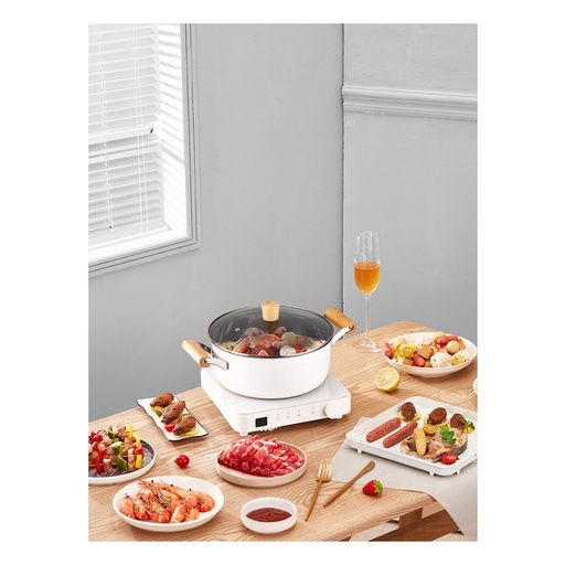 [133F0127] Gemini 2200瓦電磁爐 + 燒烤及火鍋套裝 – GIC21WH