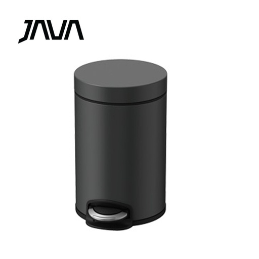 [138F0321] JAVA 8公升圓形不鏽鋼腳踏垃圾桶(鈦金灰色) JH8856GY-8L