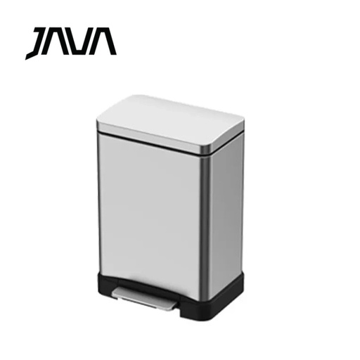 [138F0323] JAVA 12公升長方形不鏽鋼腳踏垃圾桶 JH8858-12L