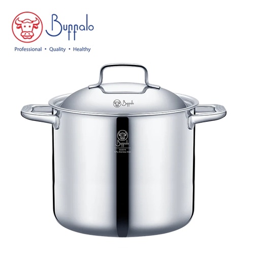 [146F0672] Buffalo - PRIVILEGE 316 Stainless Steel 5-Ply Stockpot with S/S Lid 26cm / 9.7L (75226H)