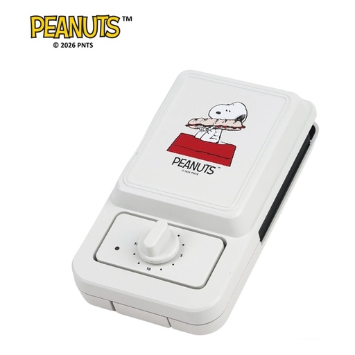 [184F0019] PEANUTS Authorized Multifunction Sandwich Grill & Waffle Maker